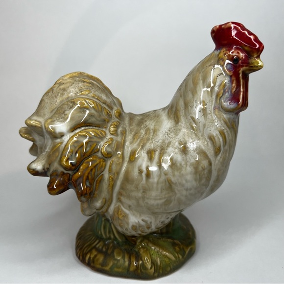 Hen & Rooster Decorative Ceramic Figures 6-6.5” Unbranded - Picture 2 of 14